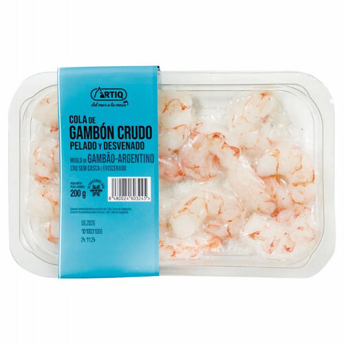 Cola de gam&oacute;n crudo pelado y desvenado ARTIQ 200g image number