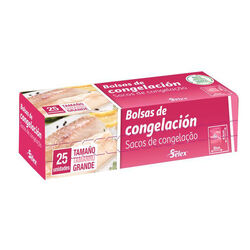 Bolsas de congelacion grandes 6L SELEX 25uds
