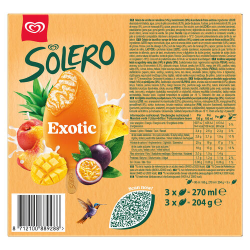 Helado Solero Exotic 3x390ml image number