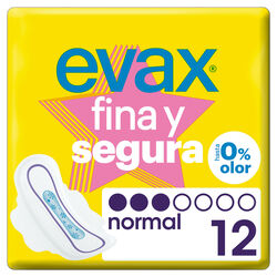 Compresa EVAX fina y segura alas normal 12uds