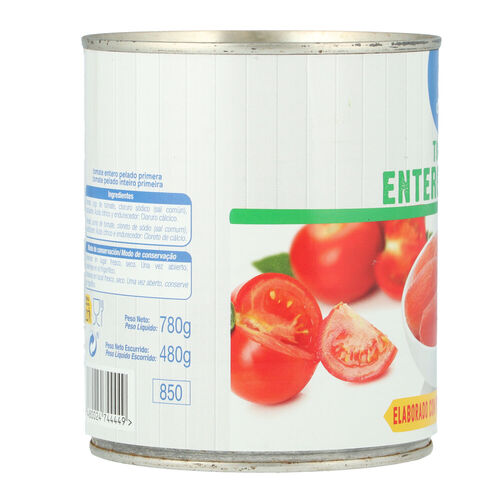 Tomate ALTEZA entero pelado 780g image number