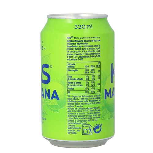 REFRESCO MANZANA KAS LATA 33cl image number