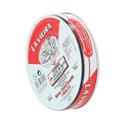 SARDINILLA VIEIRA ACEITE OLIVA 40/50 265g image number
