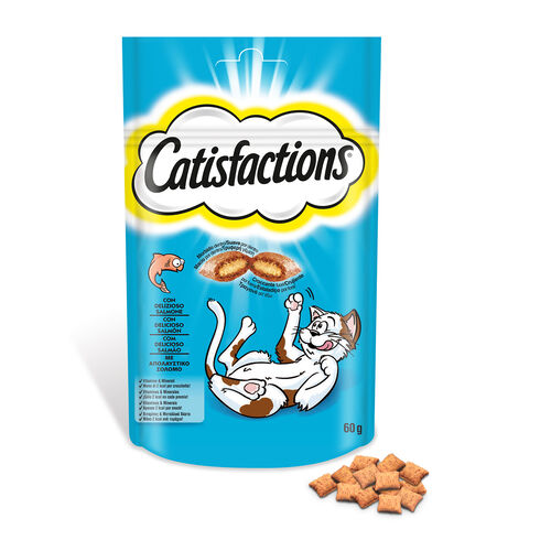 SNACK GATO CON SALMÓN CATISFACTIONS 60g image number