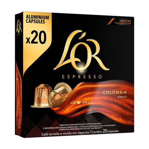 Caf&eacute; LOR Colombia 20 c&aacute;psulas image number