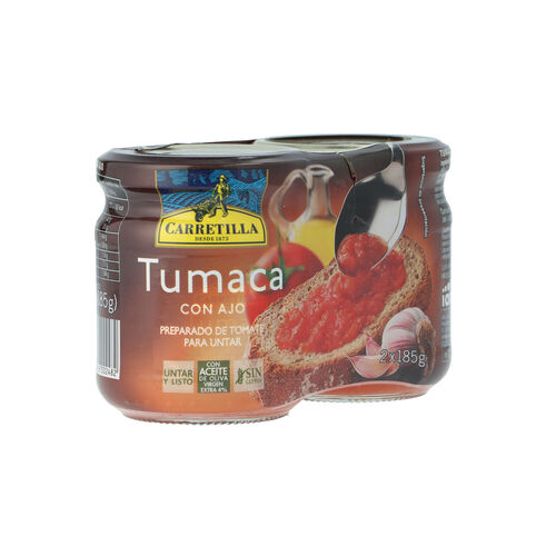 Tumaca CARRETILLA con ajo pack 2x185g image number