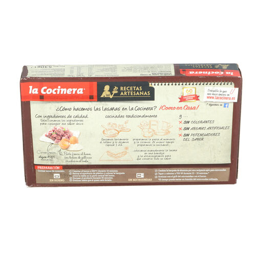 LASAÑA BOLOÑESA LA COCINERA 500g image number