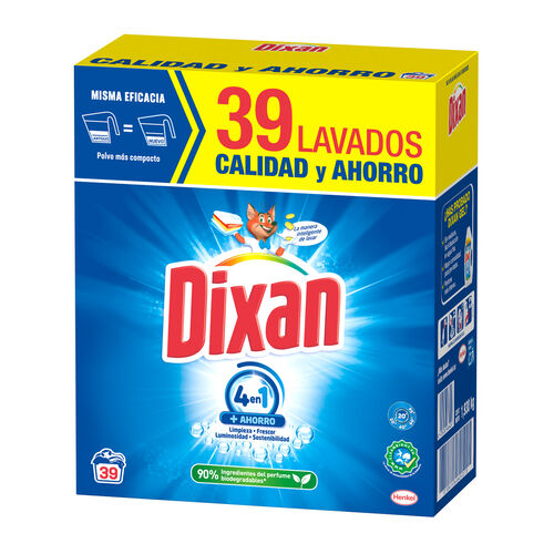 DETERGENTE EN POLVO DIXAN MALETA 39 CACITOS image number