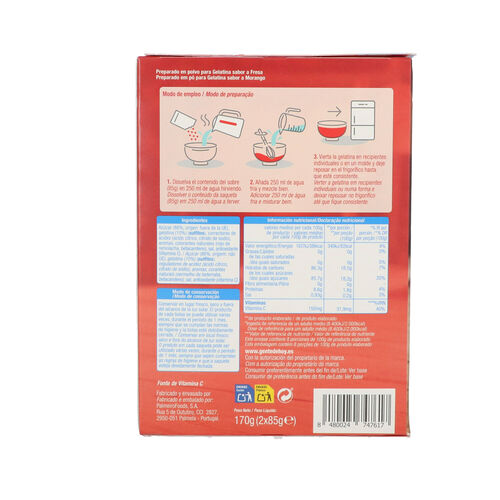 Gelatina ALTEZA fresa pack 2x85g image number
