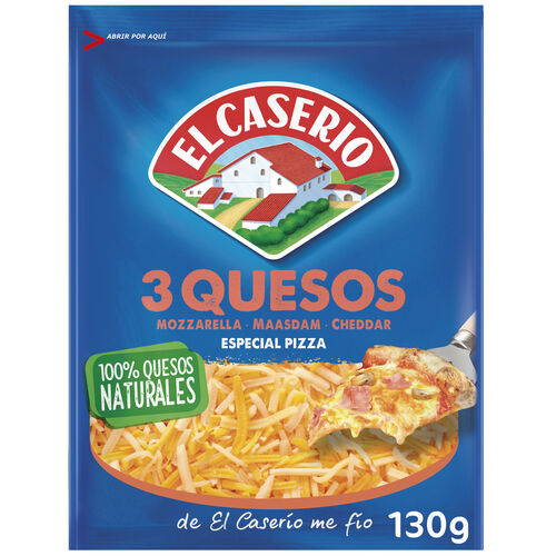 QUESO 3 QUESOS CASERIO RALLADO 120g image number