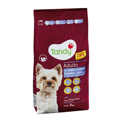 ALIMENTO PARA PERRO ADULTO CON POLLO, CORDERO, CEREALES Y ARROZ TANDY 2kg image number