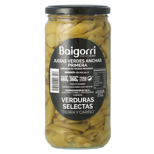 Jud&iacute;a verde ancha BAIGORRI 660g image number