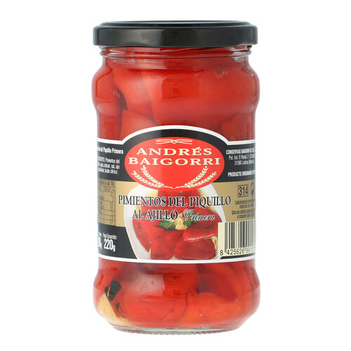 PIMIENTOS PIQUILLO AL AJILLO  BAIGORRI 290g image number