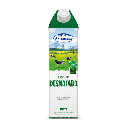 Leche desnatada Central Lechera ASTURIANA 1L image number