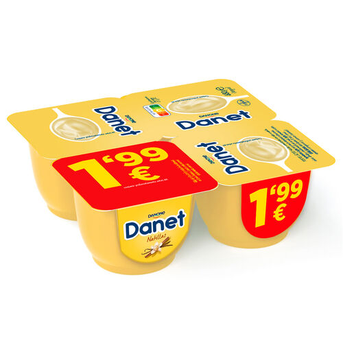 Natillas de vainilla DANET 4x120g image number