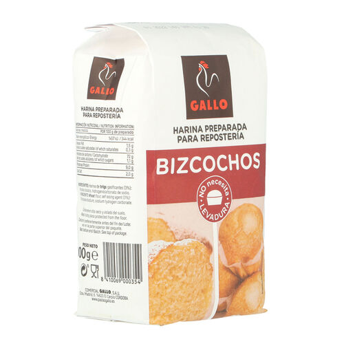 HARINA PREPARADO PARA REPOSTERIA BIZCOCHOS GALLO 1kg image number