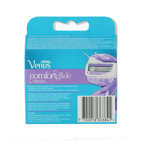 RECAMBIO MAQUINILLA DEPILACION GILLETTE VENUS CONFORT PACK 4uds image number