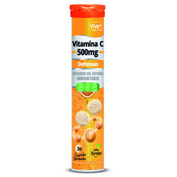VIVE+ VITAMINA C +ZINC 20 COMPRIMIDOS
