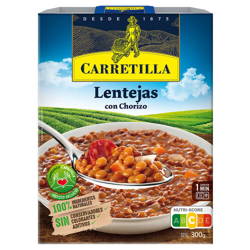 LENTEJAS CHORIZO CARRETILLA 300g image number