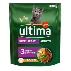 ULTIMA gato pollo esterelizados 800g
