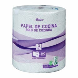 Rollo de cocina 3 capas SELEX 70m 300 servicios