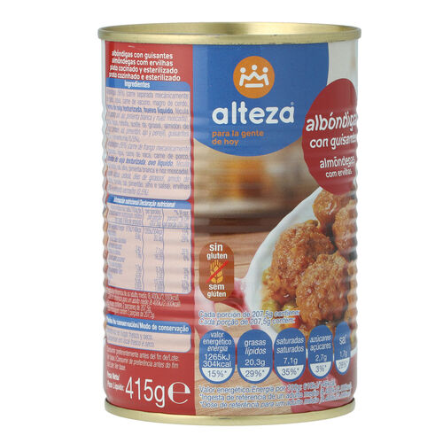 ALBONDIGAS ALTEZA LATA 415g image number