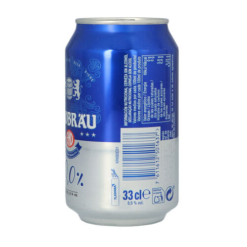 CERVEZA EMDBRAU 0 LATA 33cl image number