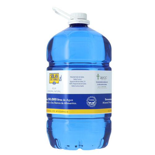 Agua mineral SOL&Aacute;N DE CABRAS 5L image number