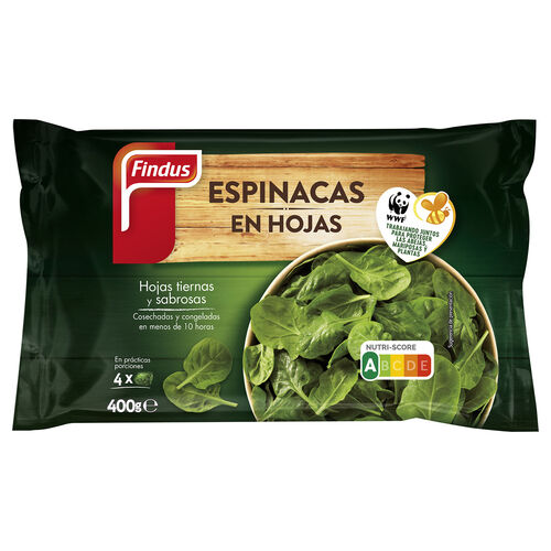 ESPINACAS HOJAS FINDUS CONGELADAS 400g image number