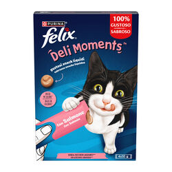 Snack premio para gato adulto Deli Moments con salm&oacute;n FELIX 4x10g