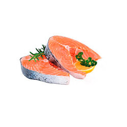 Salmon noruego en rodajas
