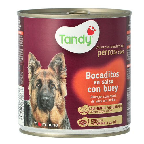 ALIMENTO PARA PERROS BOCADITOS CON BUEY TANDY 720g image number