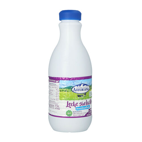 Leche semidesnatada sin lactosa Central Lechera ASTURIANA 1,5L image number