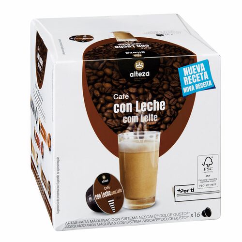 Caf&eacute; con leche ALTEZA DOLCE GUSTO 16 c&aacute;psulas image number