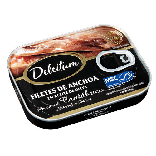 Anchoas en aceite de oliva DELEITUM 50g image number