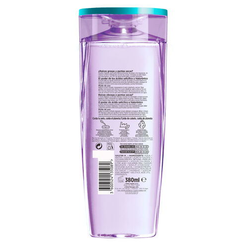 CHAMPU PURIFICANTE HIALURONICO PURE ELVIVE 380ml image number
