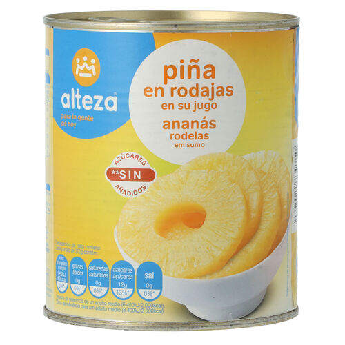 PIÑA ALTEZA JUGO 820g image number