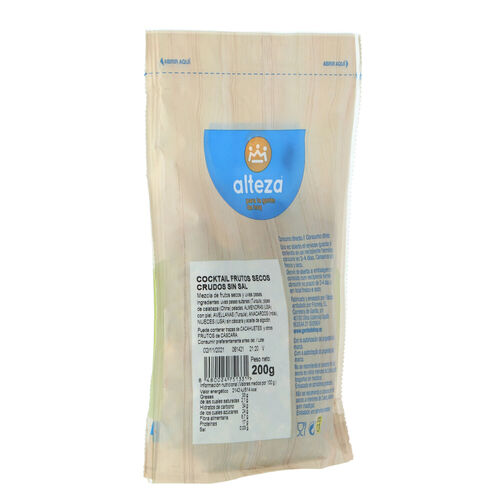 COCKTAIL FRUTOS SECOS ALTEZA SIN SAL 200g image number