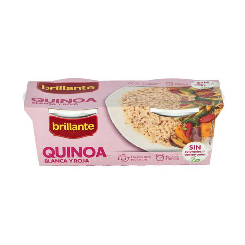 BRILLANTE quinoa blanca y roja pack 2x125g image number