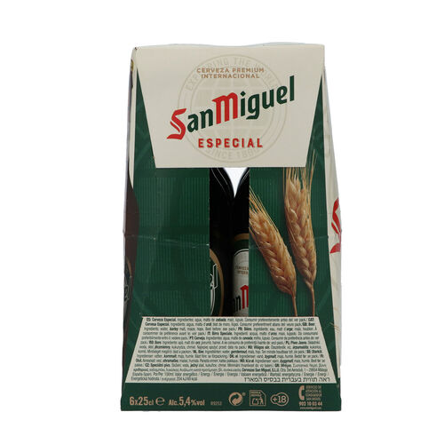 CERVEZA SAN MIGUEL 25cl PACK-6 image number