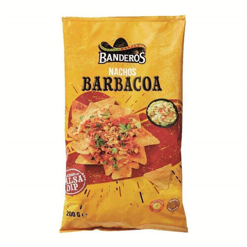 TORTILLA CHIPS SABOR BARBACOA BANDEROS 200g image number