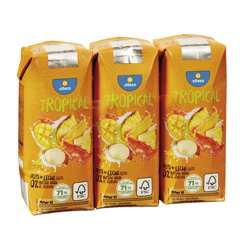 Fruta + leche Tropical ALTEZA 330ml image number