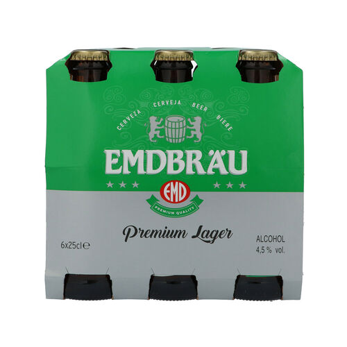 CERVEZA EMDBRAU 25cl PACK-6 BOTELLINES image number