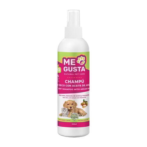 Champú en seco con aceite de argán BIO para perros y gatos ME GUSTA 250ml image number