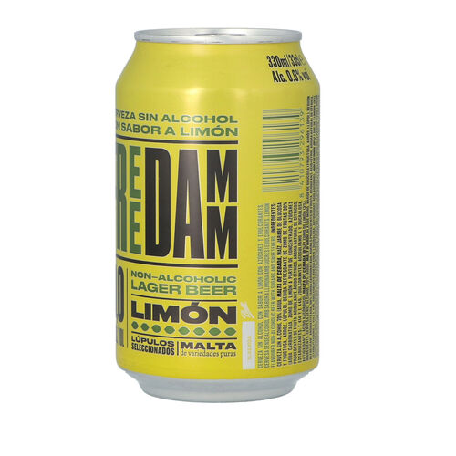 Cerveza sin alcohol sabor limon free DAMM 33cl image number