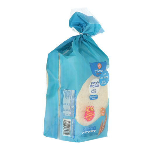 PAN DE MOLDE SIN CORTEZA ALTEZA 450g image number