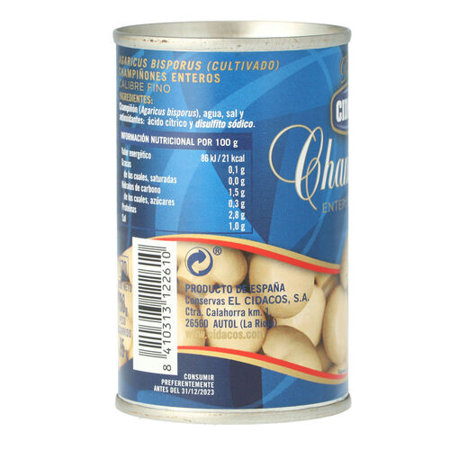 CHAMPINON CIDACOS ENTERO 150g image number