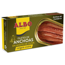 Anchoas filetes en aceite de oliva Virgen Extra ALBO 48g