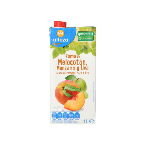 ZUMO DE MELOCOTON ,UVA Y MANZANA ALTEZA 1L image number