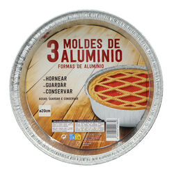 Bandeja aluminio tartera SELEX 3ud